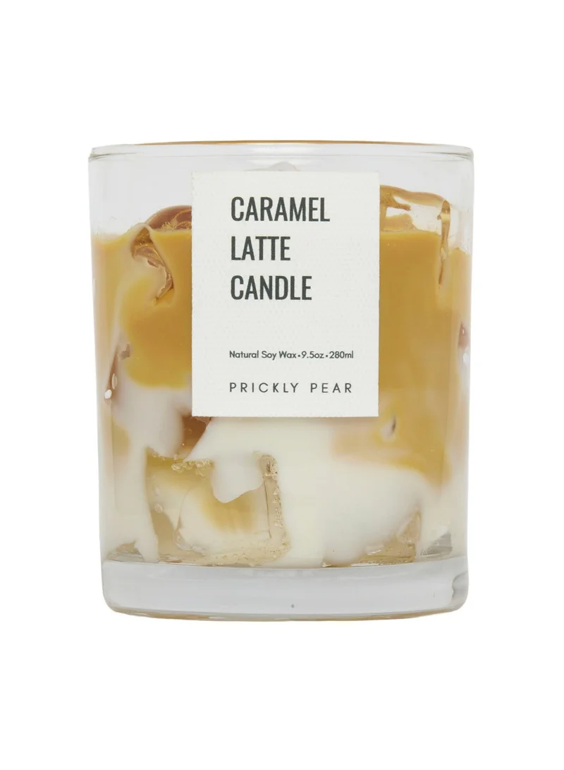 بريكلي بير شمعة برائحة لاتيه الكراميل